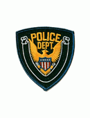 Police Dept. Gold Eagle, Navy Background