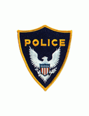 Police, White Eagle, Navy Background