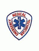 EMT, Red Lettering on White