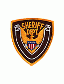 Sheriff, Gold Eagle, White Ribbon, Brown Backgr.