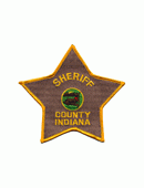 Sheriff Indiana 5 Point Star, 100% Embr.