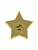 Co. Police Dept 5 Point Star, Twill Background