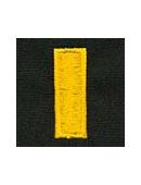 Embroidered Collar Insignia – 1 Bar (Lieutenant)