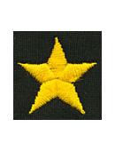 Embroidered Collar Insignia – Star (General)