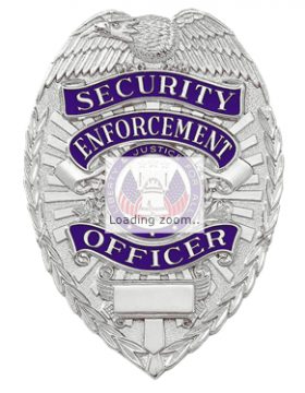 Security Officer Metal Police Badge, Silver | Security Police Equipment |  Fun and Professional