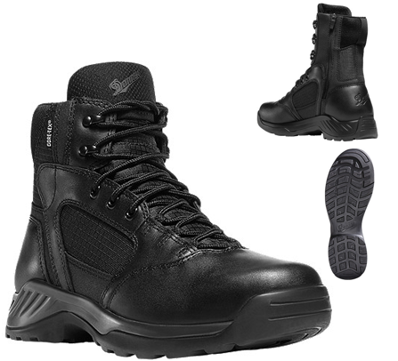 Danner Men's 28017 Kinetic Side-Zip 6" Black Gore-Tex Duty Law Enforcement Boots 