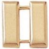 Police Collar Insignia - Captain Bars Gold Finish