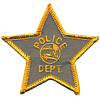 Police Dept. 5 Point Star Cap Emblem