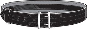 Safariland Leather Duty Belt with Suede Liner & Velcro 2.500"