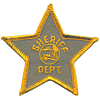 Sheriff Dept. 5 Point Star Cap Emblem