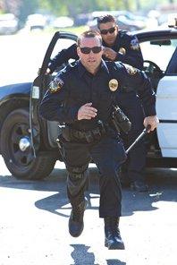 police officer running