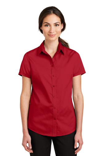 Port Authority® Ladies Short Sleeve SuperPro™ Twill Shirt - Siegel's ...