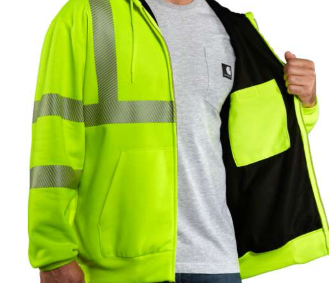 carhartt high visibility thermal lined sweatshirt